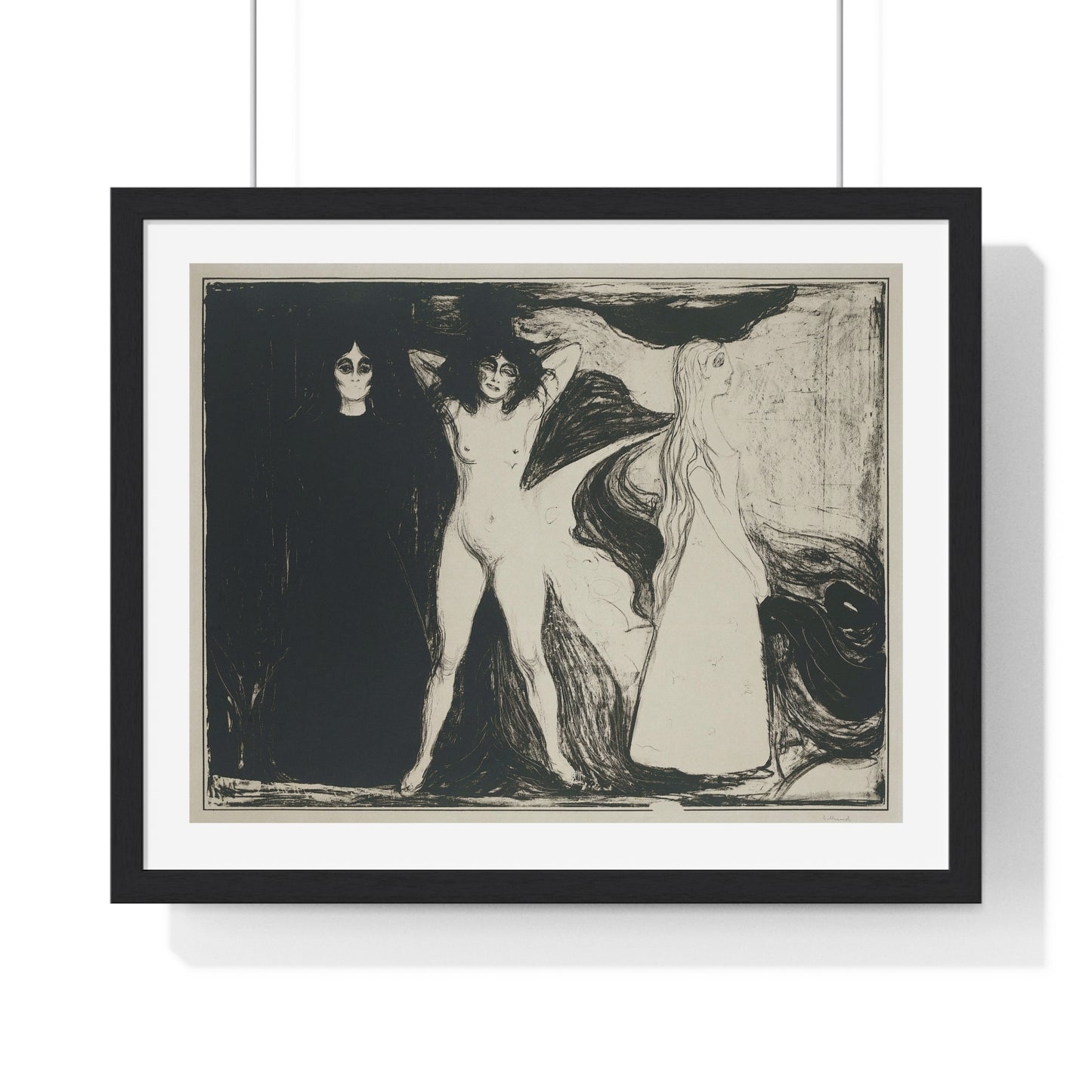 Das Weib (De Sfinx) (1899) by Edvard Munch Framed Art Print