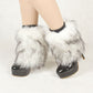 Faux Rabbit Fur Winter Women's Leg Warmers