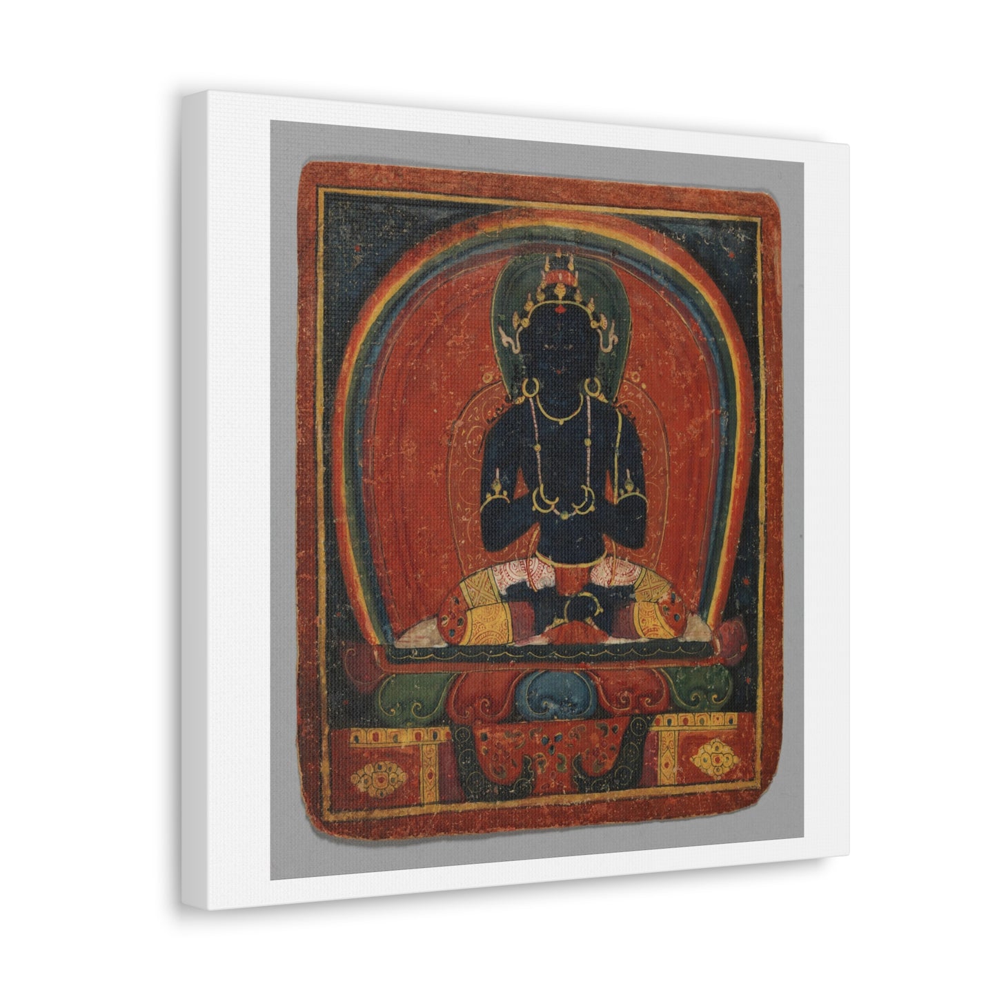 Initiation Card 'Tsakali' Samantabhadri (circa1420), Tibet, Art Print from the Original on Canvas