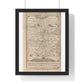 Antique Pictorial Map 'The Journey of Life' (1775) by George Wright from the Original, Framed Art Print