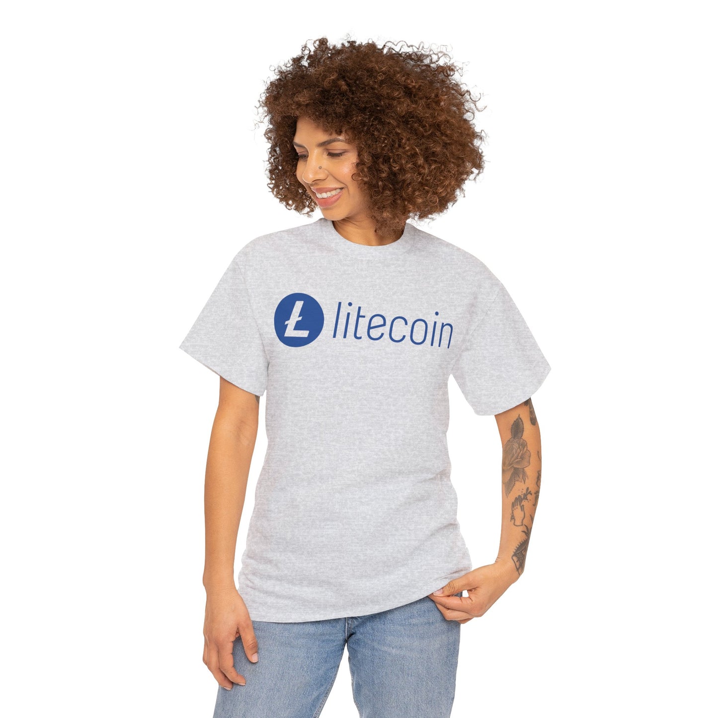 Litecoin Foundation #LTC Crypto Unisex Heavy Cotton T-Shirt