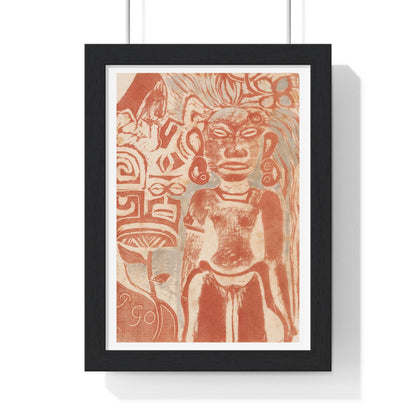 Tahitian Idol the Goddess Hina (1894–1895) by Paul Gauguin, from the Original, Framed Art Print