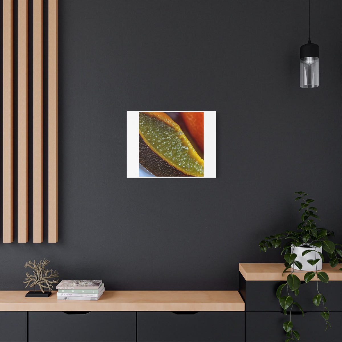 Abstract Citrus Fruits, Decor Art Print on Canvas