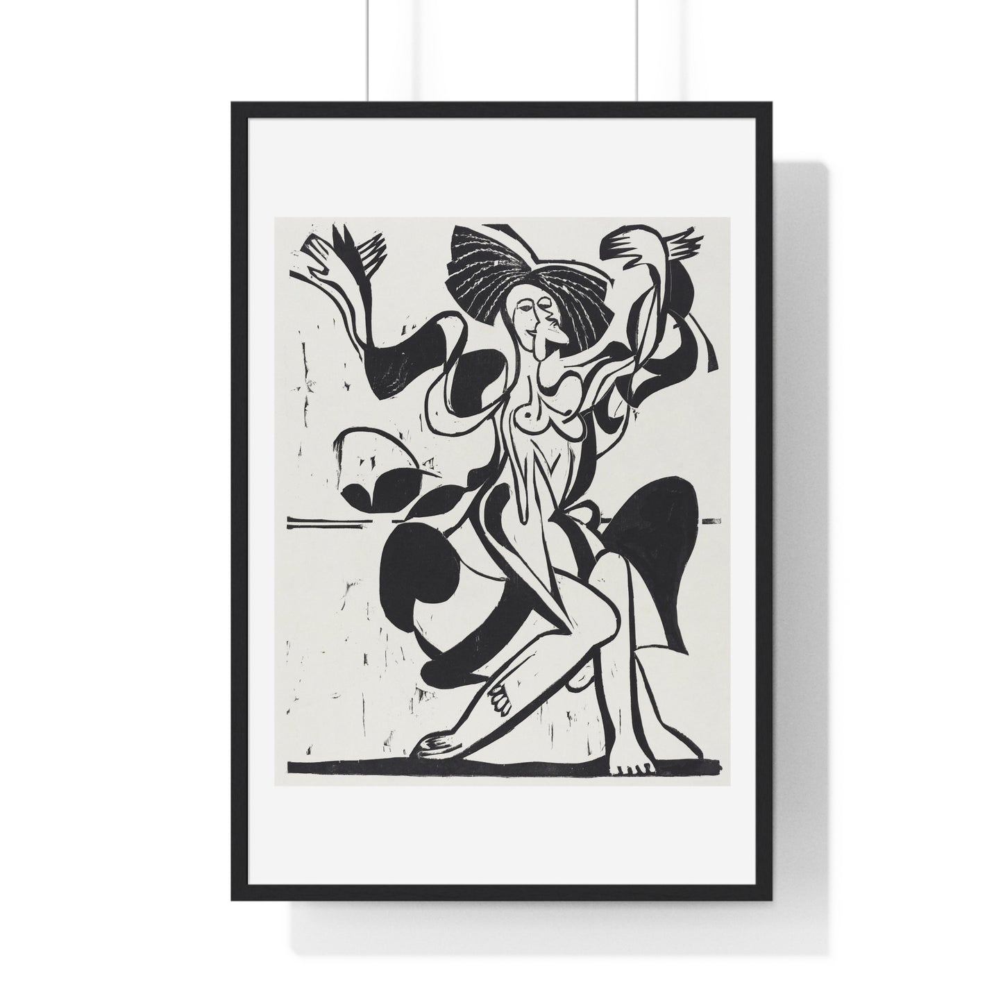 Mary Wigman's Dance (1933) by Ernst Ludwig Kirchner, from the Original, Framed Art Print