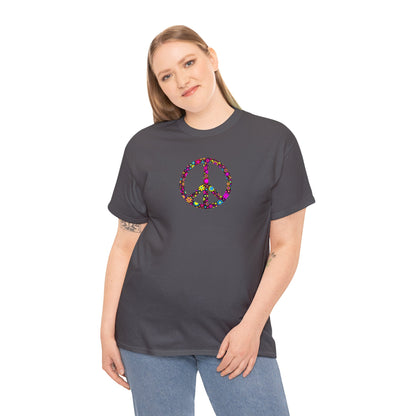 Love and Peace Design Psychedelic T-Shirt