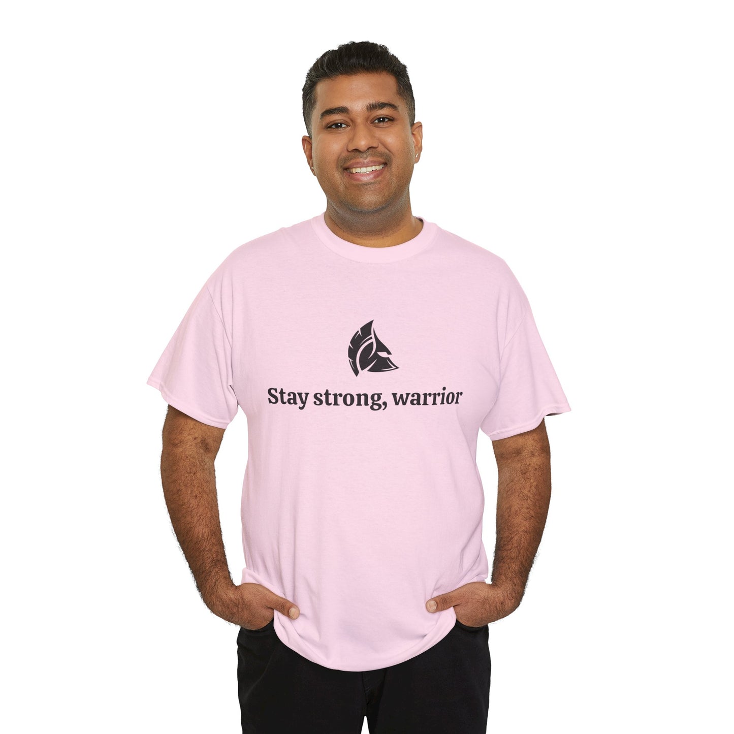 Stay Strong, Warrior Cotton T-Shirt