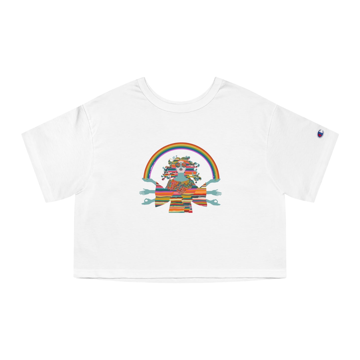 Psychedelic Goddess Women's Heritage Cropped T-Shirt