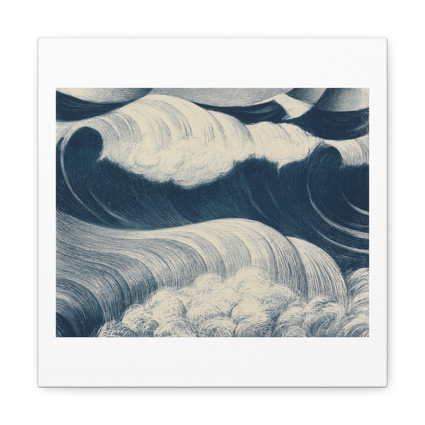 The Wave (1917) by Richard Nevinson, Art Print from the Original on Canvas