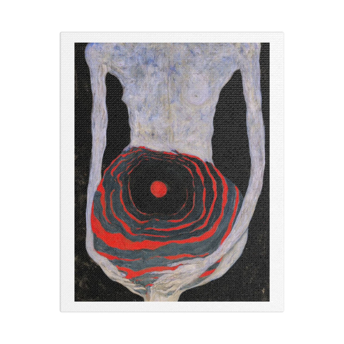 Mother, Neo-Surrealism, Art Print on Satin Canvas, Stretched