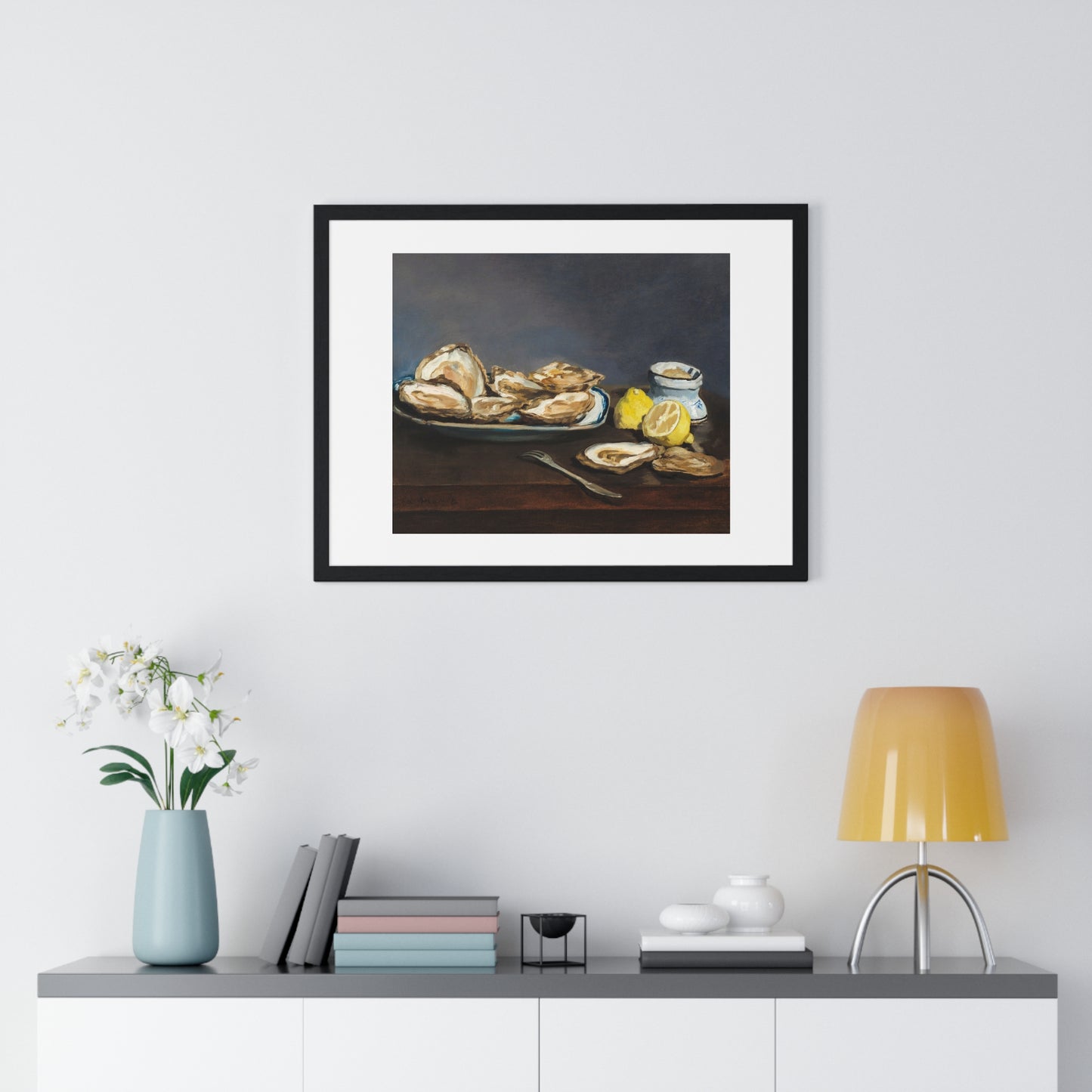 Oysters (1862) by Edouard Manet, from the Original, Framed Art Print