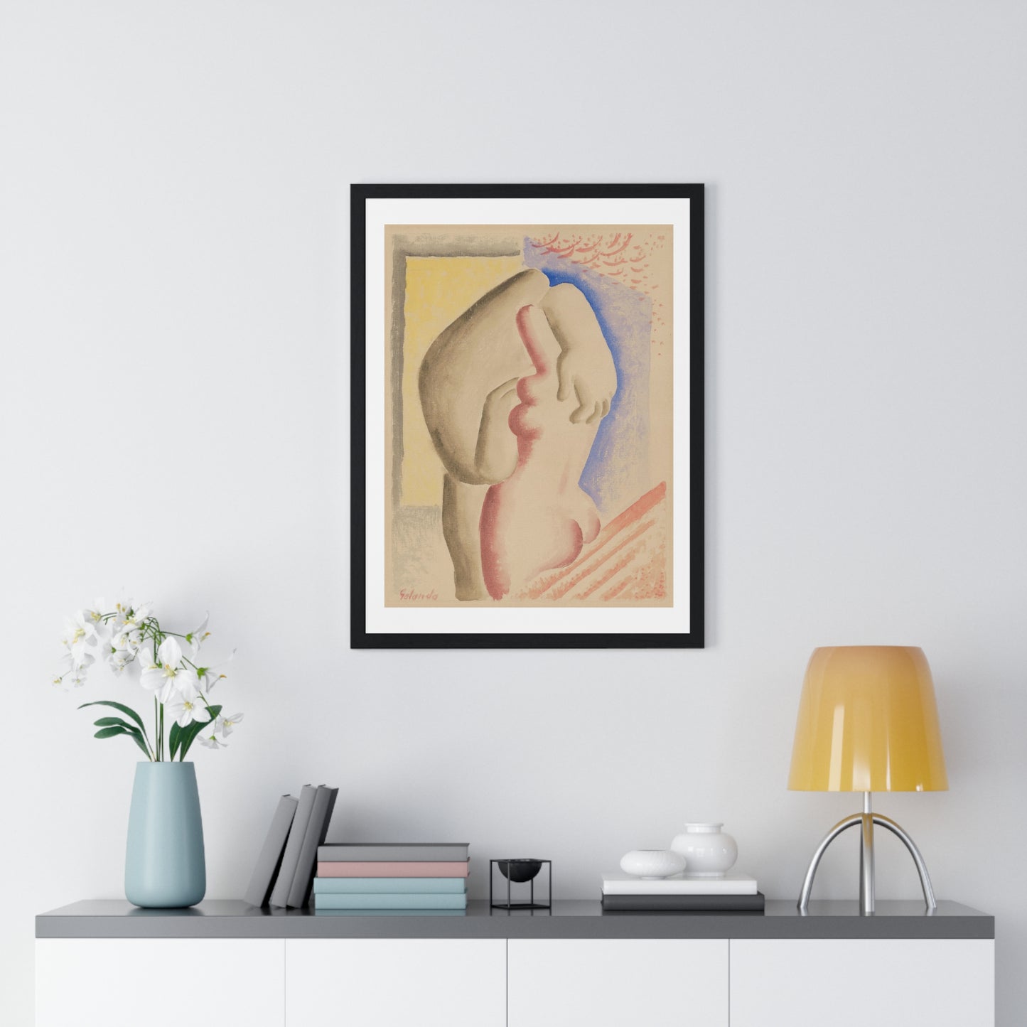 Lovers by Mikuláš Galanda, from the Original, Framed Art Print