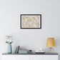 Beige Abstract Relaxing Decor Art, Large Framed Print