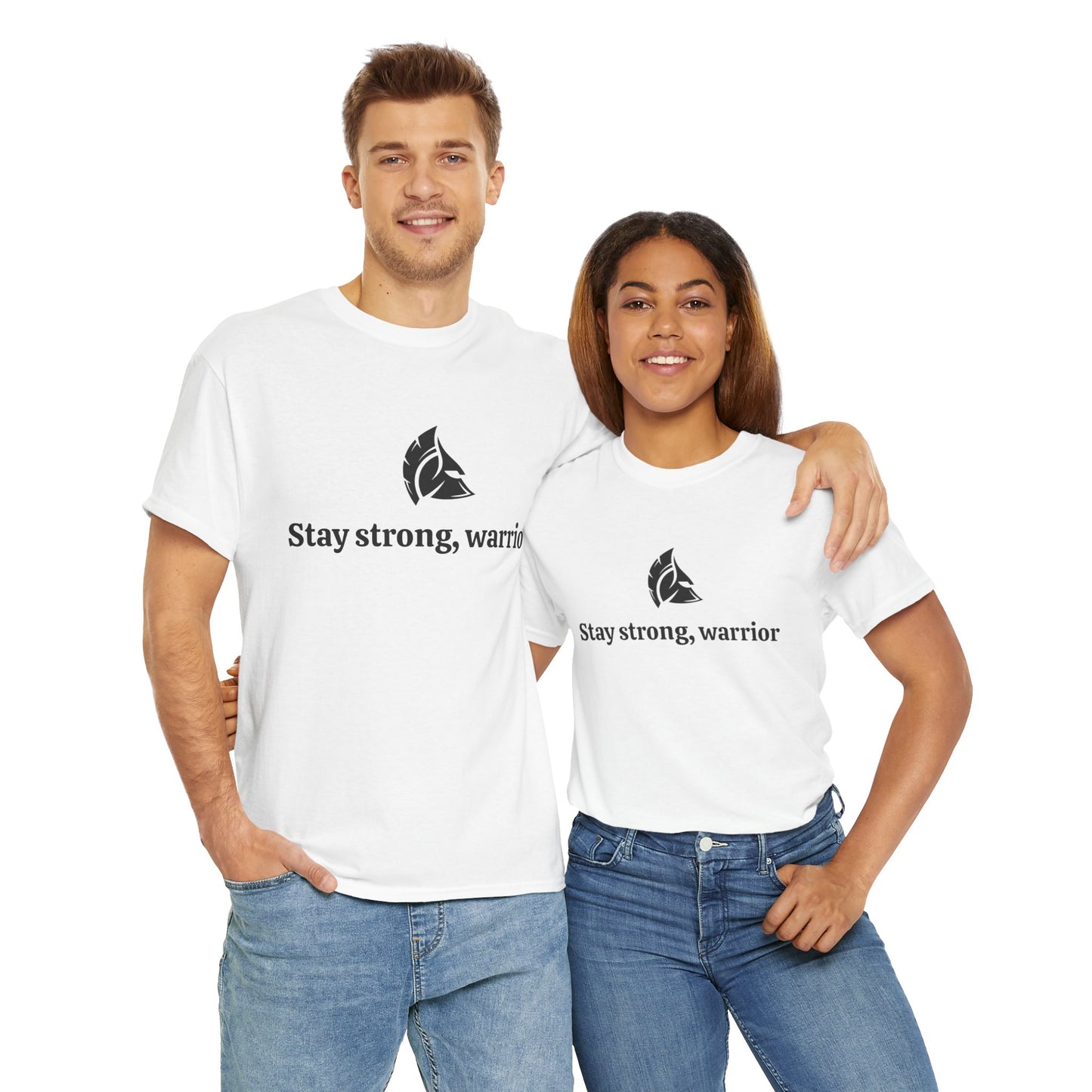 Stay Strong, Warrior Cotton T-Shirt