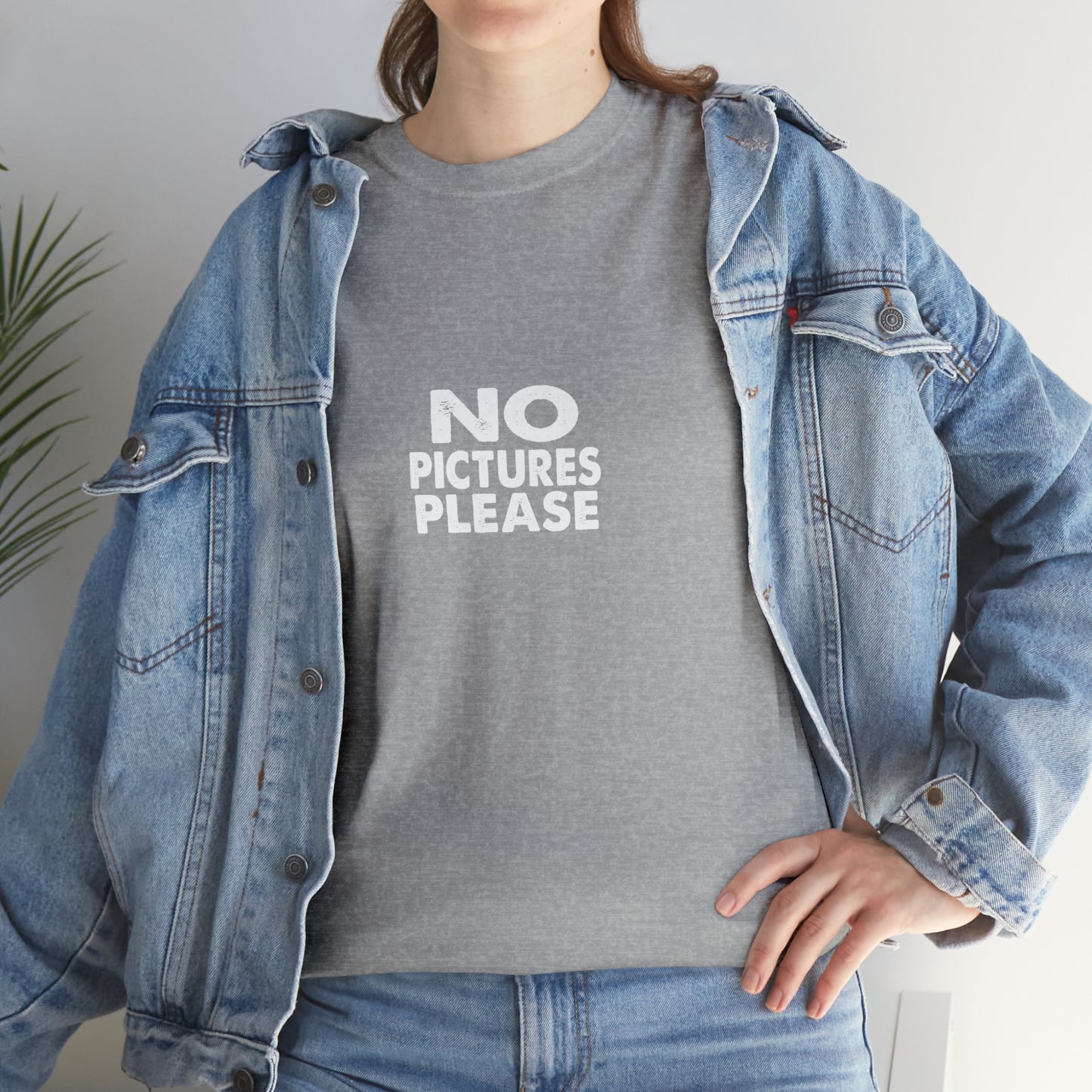 No Pictures Please Funny T-Shirt