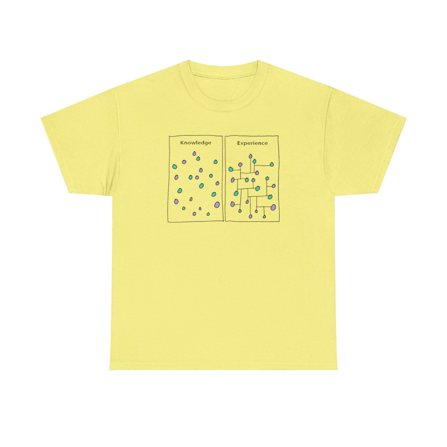 Knowledge Versus Experience, Cartoon Art T-Shirt