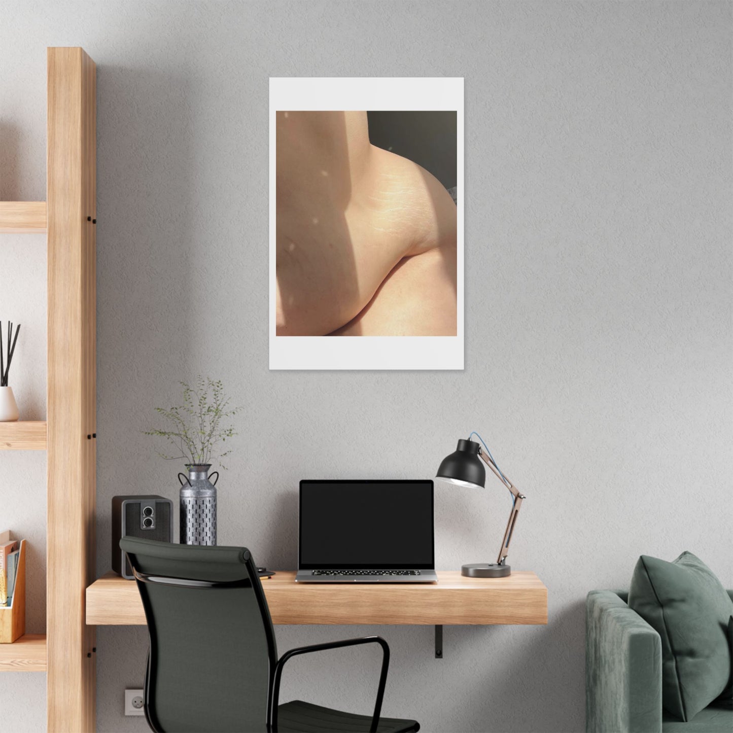 Rubenesque Female Nude 'Designed by AI' Canvas Art Print