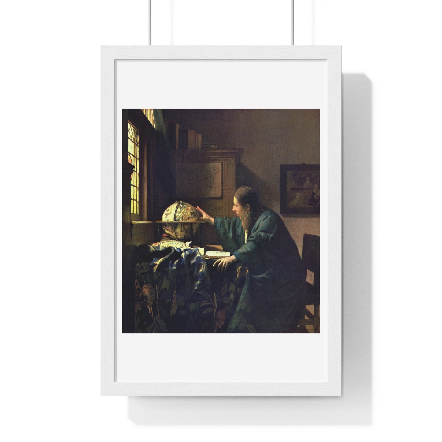 The Astronomer (circa 1668) by Johannes Vermeer, from the Original, Framed Art Print