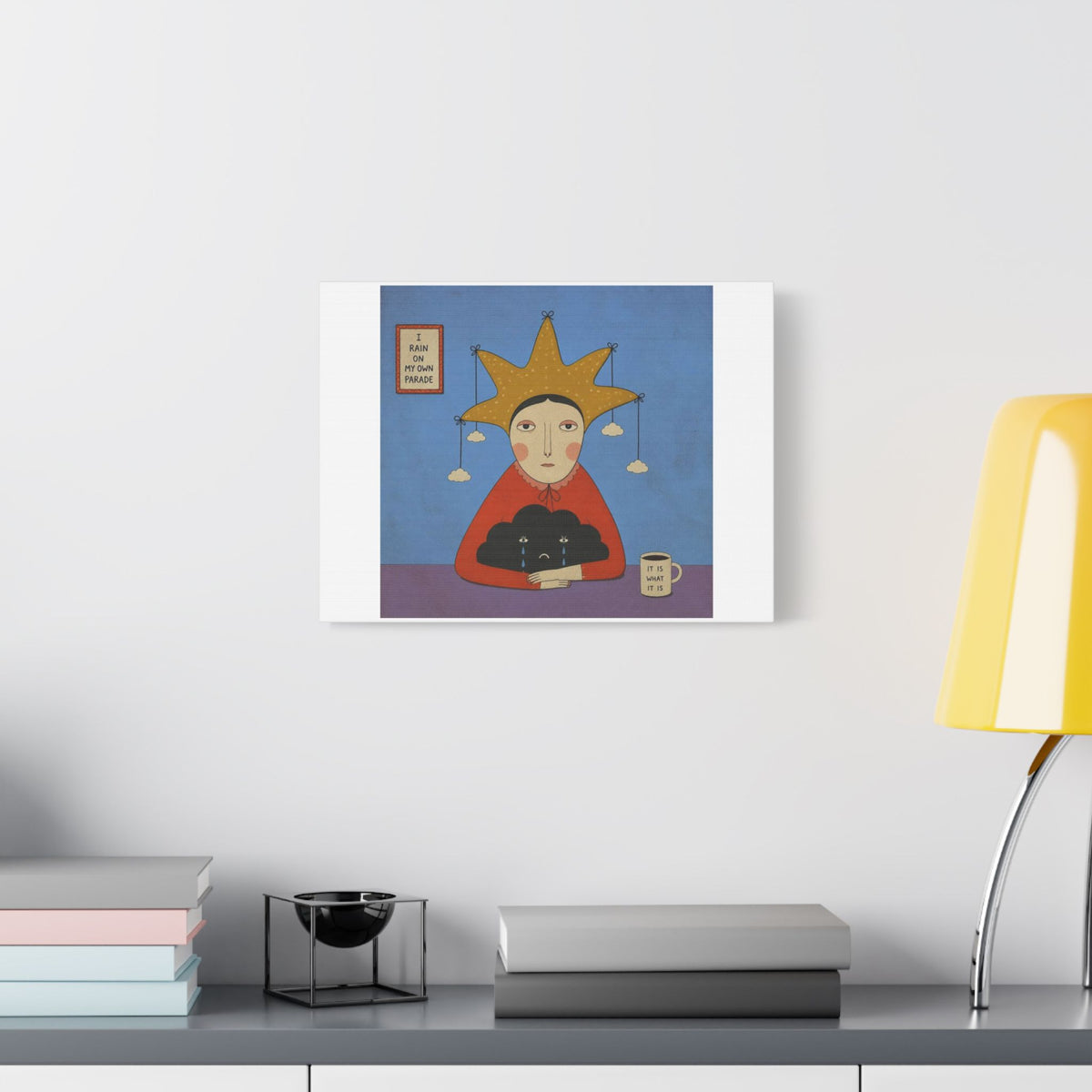 It is What it is, Cartoon Art Print on Canvas