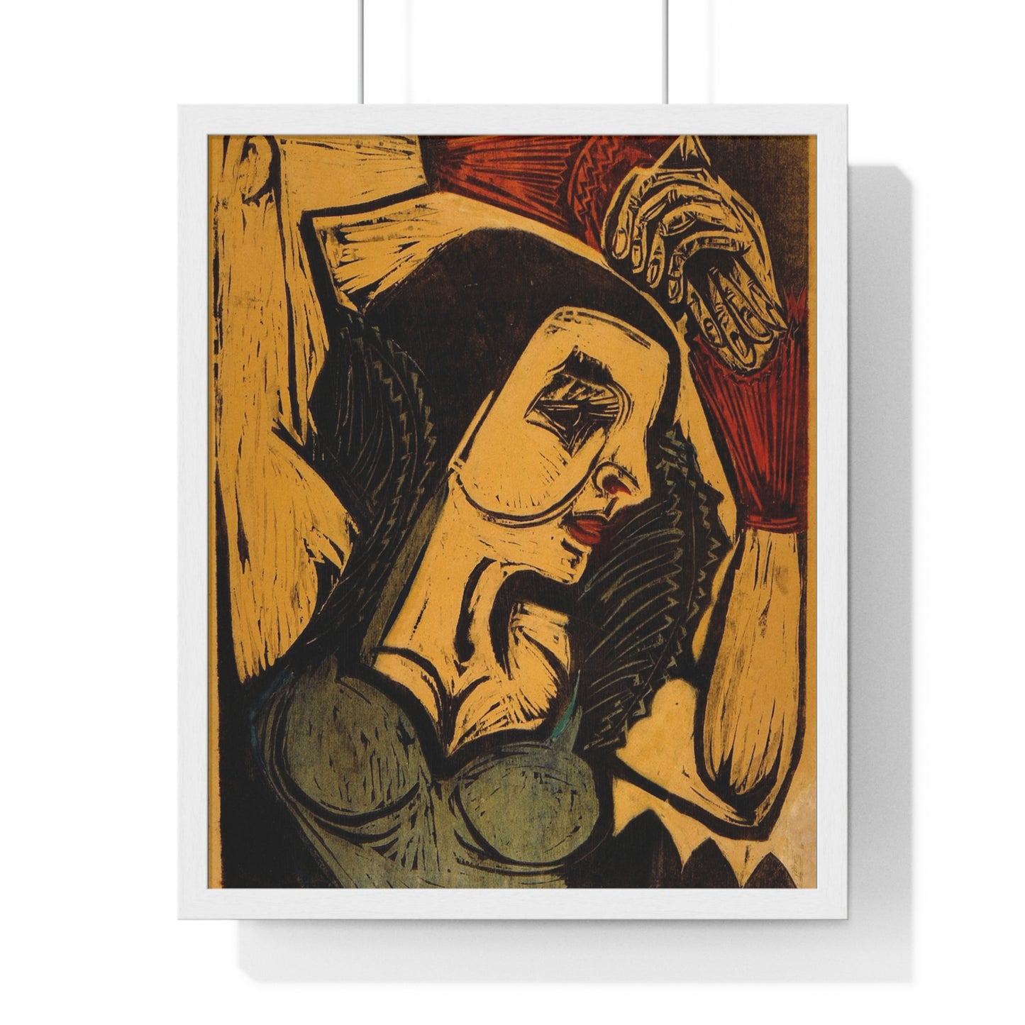 Poster of Nina Hard (1921) by Ernst Ludwig Kirchner from the Original, Framed Art Print