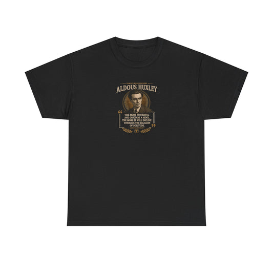 Aldous Huxley on Solitude and the Noise of Society, Philosophy Tribute T-Shirt
