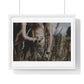 Shirtless Man with Woman, Photographer Unknown, from the Original, Framed Print