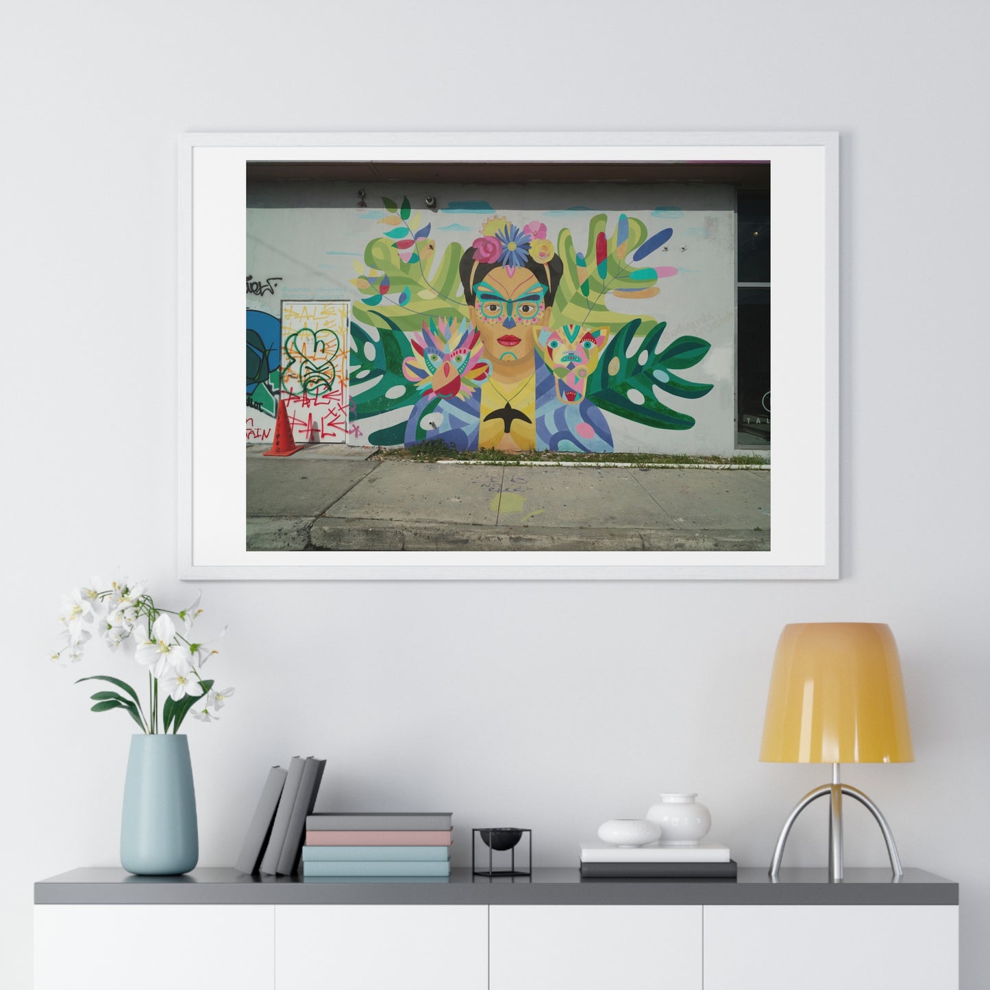 Mural Art in the Wynwood Neighbourhood of Miami, Florida, Framed Print