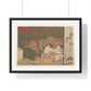 Lovers Beneath a Mosquito Net (18th Century) by Suzuki Harunobu, from the Original, Framed Print