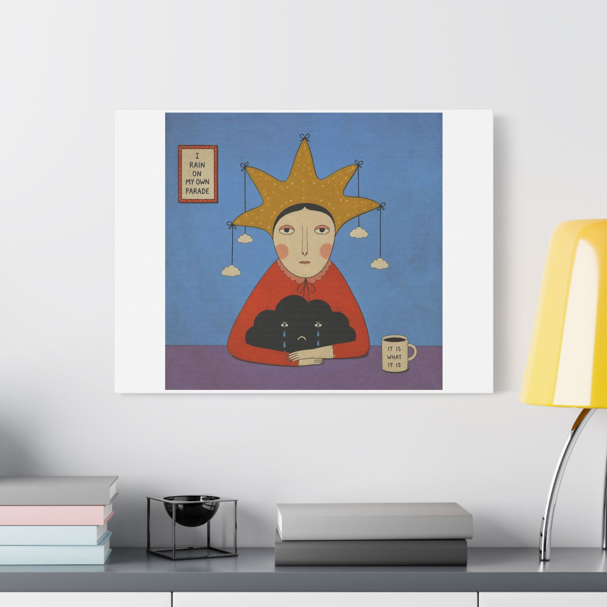 It is What it is, Cartoon Art Print on Canvas