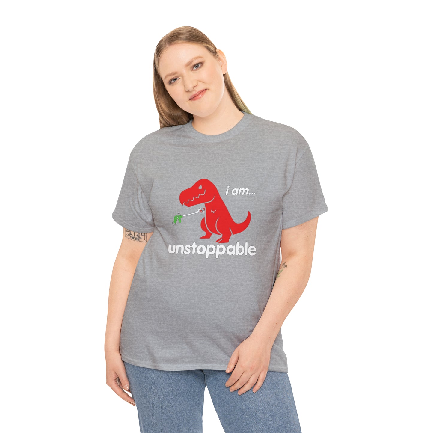 I Am Unstoppable Funny T-Rex Design T-Shirt