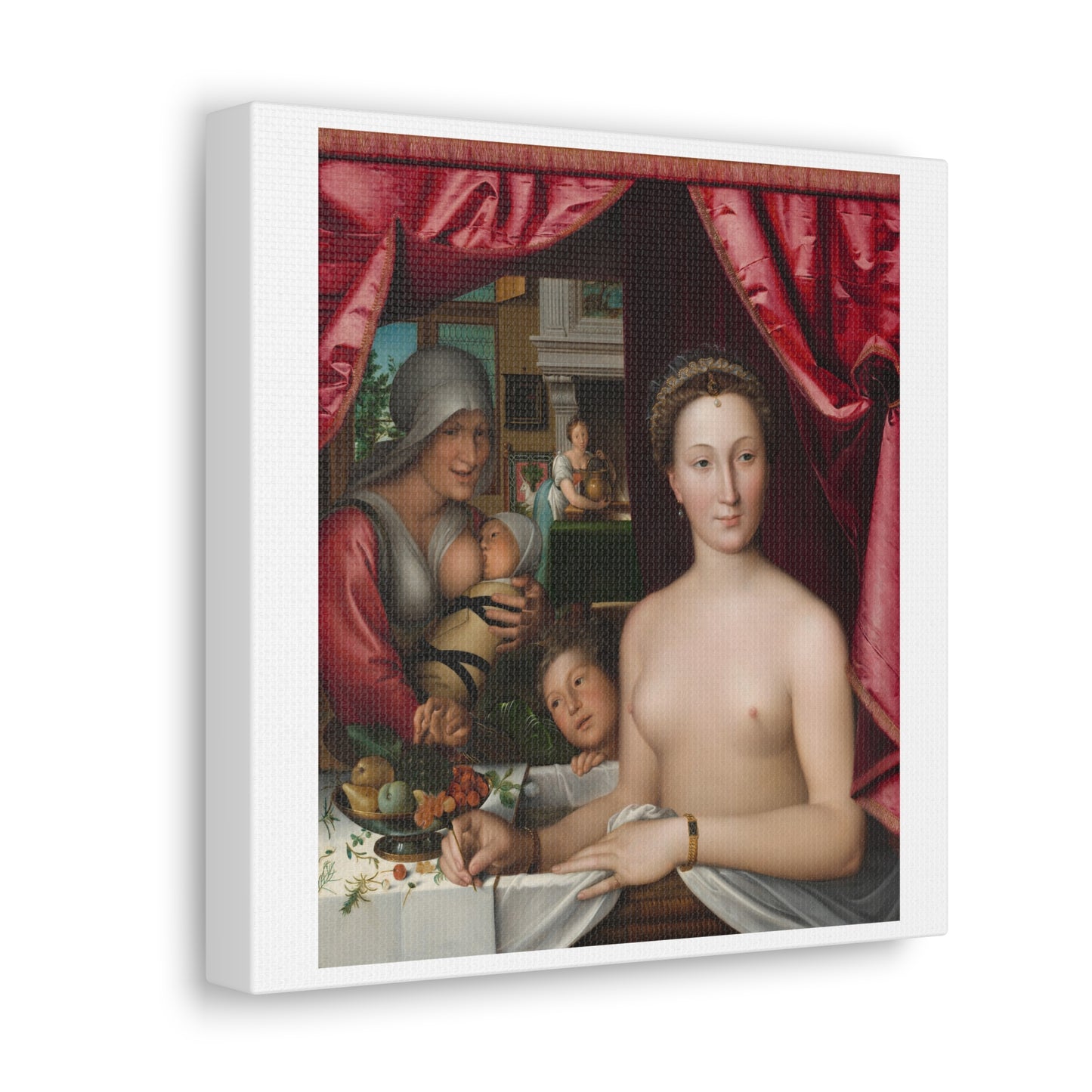 A Lady in Her Bath (circa 1571) by François Clouet, from the Original, Art Print on Canvas