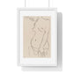 Nude Three Quarters, Part of Head Cropped (1913) by Henri Matisse from the Original, Framed Art Print
