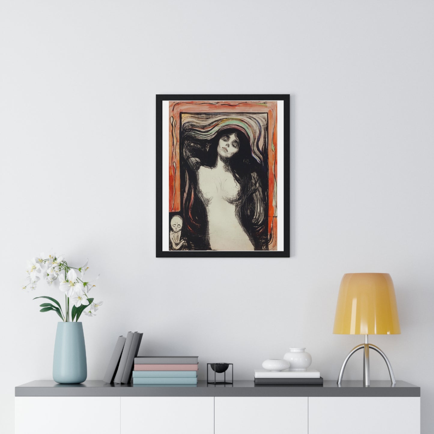 Madonna (1895) by Edvard Munch, from the Original, Framed Art Print