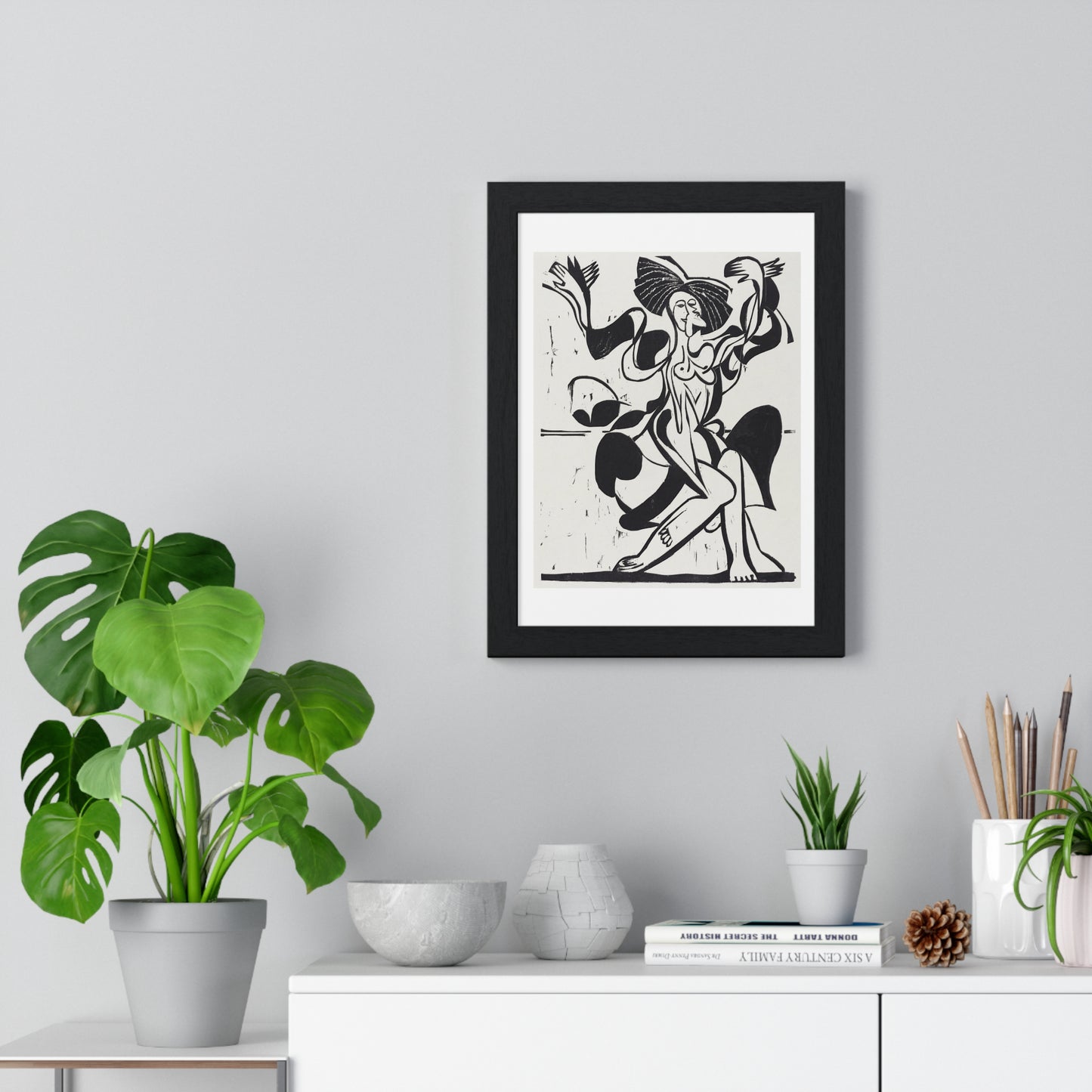 Mary Wigman's Dance (1933) by Ernst Ludwig Kirchner, from the Original, Framed Art Print