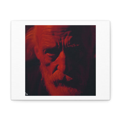 Film Still Of Old Man From Suspiria, 50mm Grain 'Designed by AI' Print on Canvas