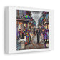 Mardi Gras Street in the Art Style of Ogawa Kazumasa Hyperdetailed 'Designed by AI' Print on Canvas