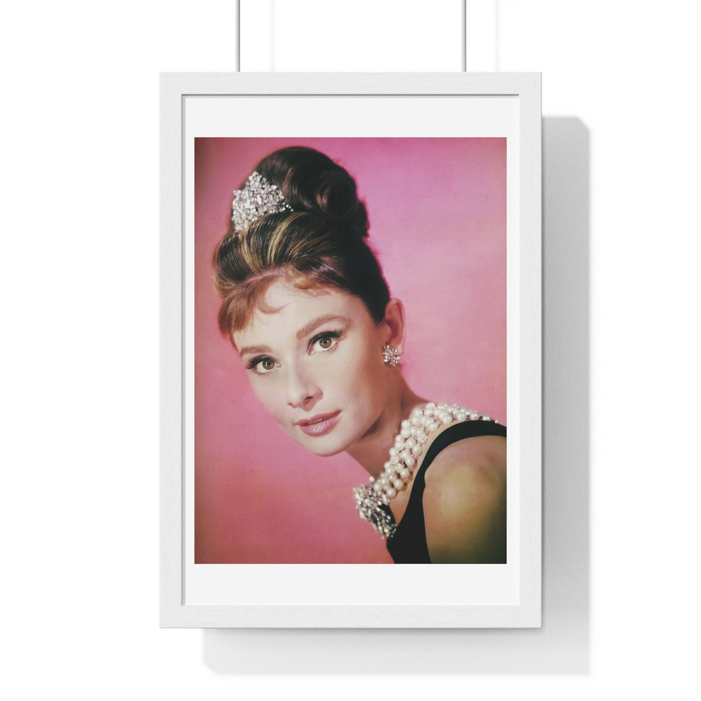 Audrey Hepburn in Breakfast at Tiffany's, Unknown Location, Unknown Date, from the Original, Framed Print