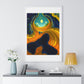 Approaching the Event Horizon, Abstract Art 'Designed by AI' Framed Print