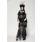 Dark in Love Delaney Gothic Romantic Lace Flare-Sleeve Top