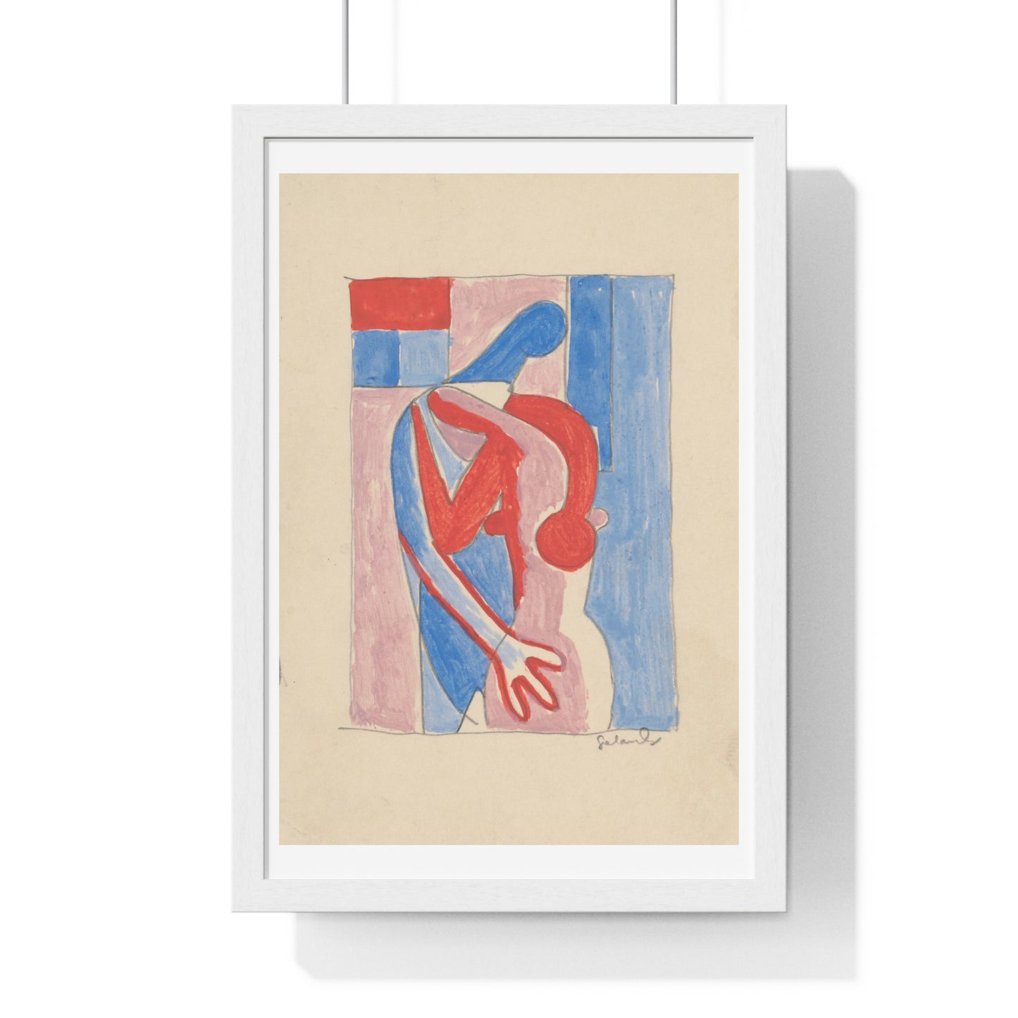 Embrace by Mikuláš Galanda, from the Original, Wooden Framed Print