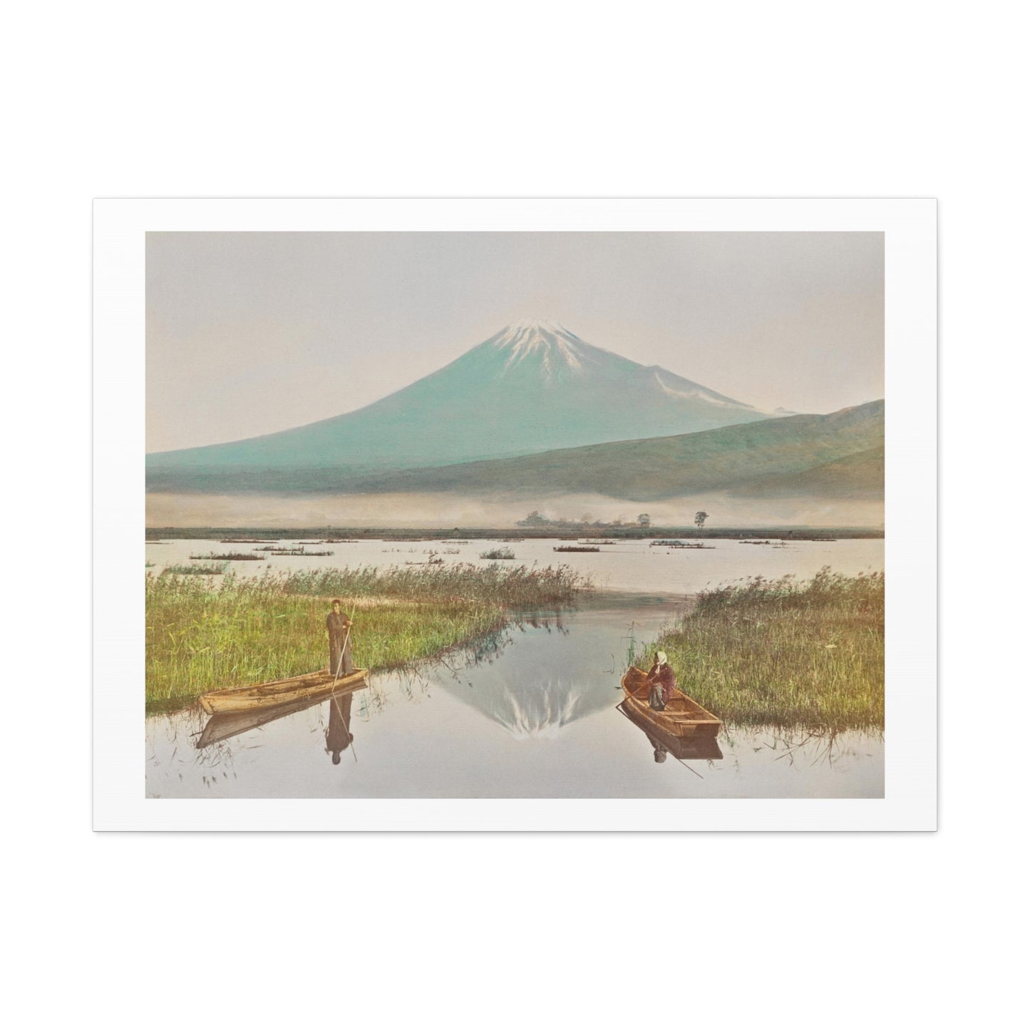 Mount Fuji as Seen from Kashiwabara (1897) by Kazumasa Ogawa, Art Print from the Original on Canvas