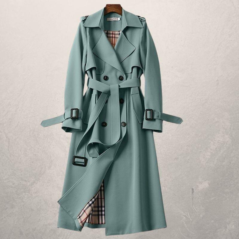 Vireous Classic Mid-Length Multi-Colours Women's Trench Coat