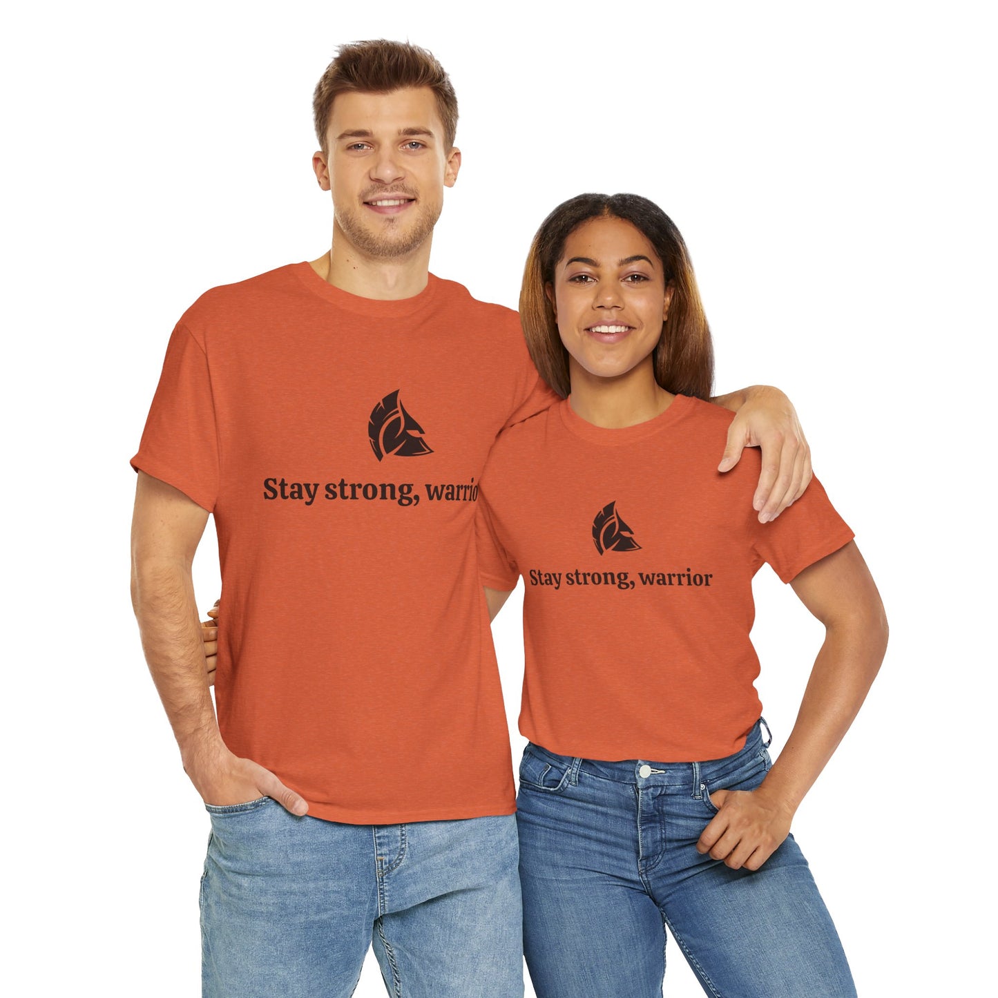 Stay Strong, Warrior Cotton T-Shirt