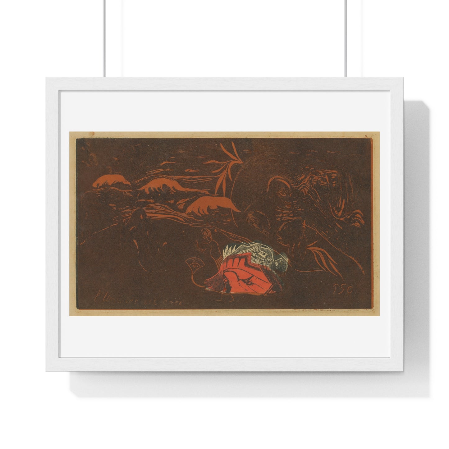 The Universe is Created (circa 1894) by Paul Gauguin and Louis Roy, Framed Art Print