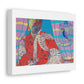 Woman Seated in a Window Graphic Art Print on Satin Canvas