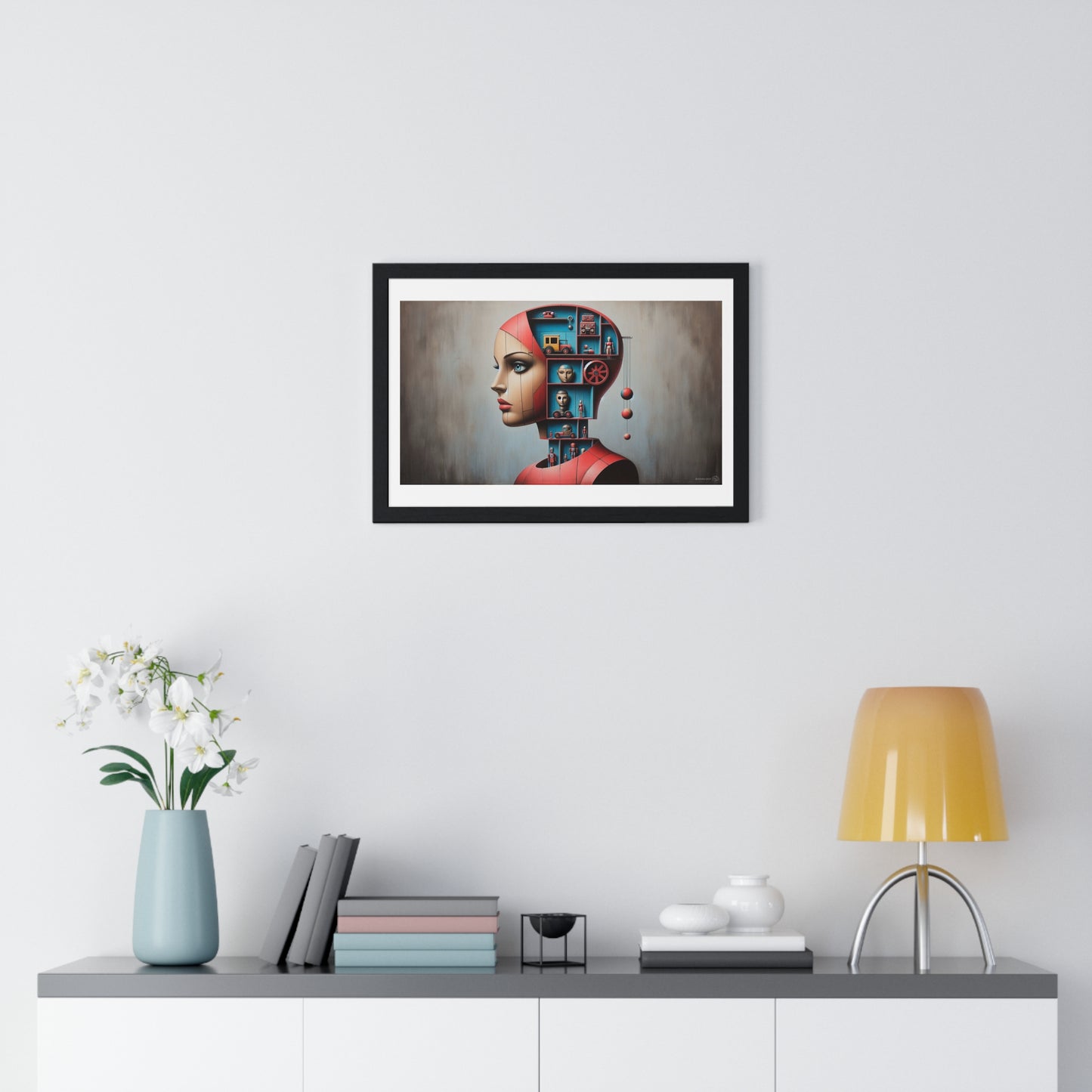 All is Within You, Abstract Art 'Designed by AI' Framed Print