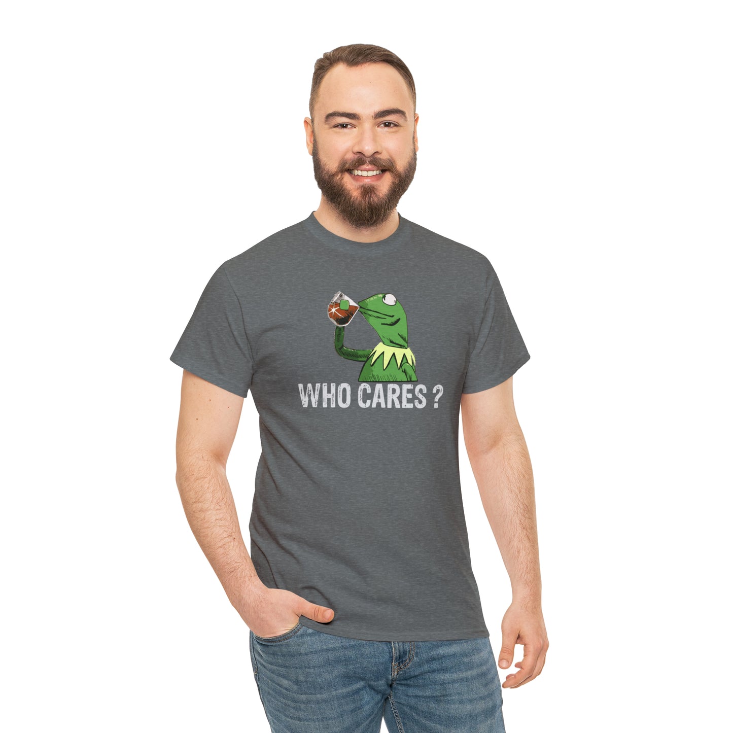 Who Cares Kermit Funny T-Shirt