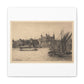 The Tower of London (1884) by Charles Edward Holloway, Art Print from the Original on Satin Canvas