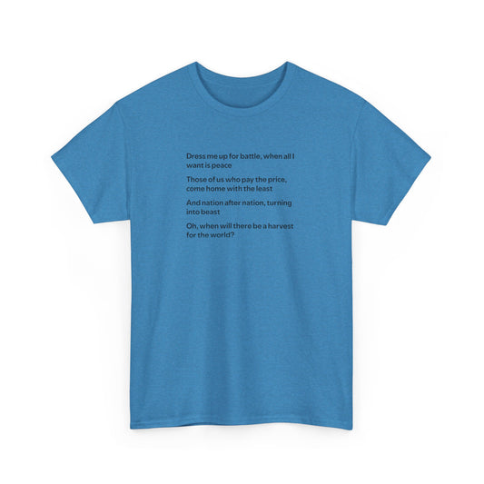 Isley Brothers When Will There be a Harvest for the World? II Peace T-Shirt