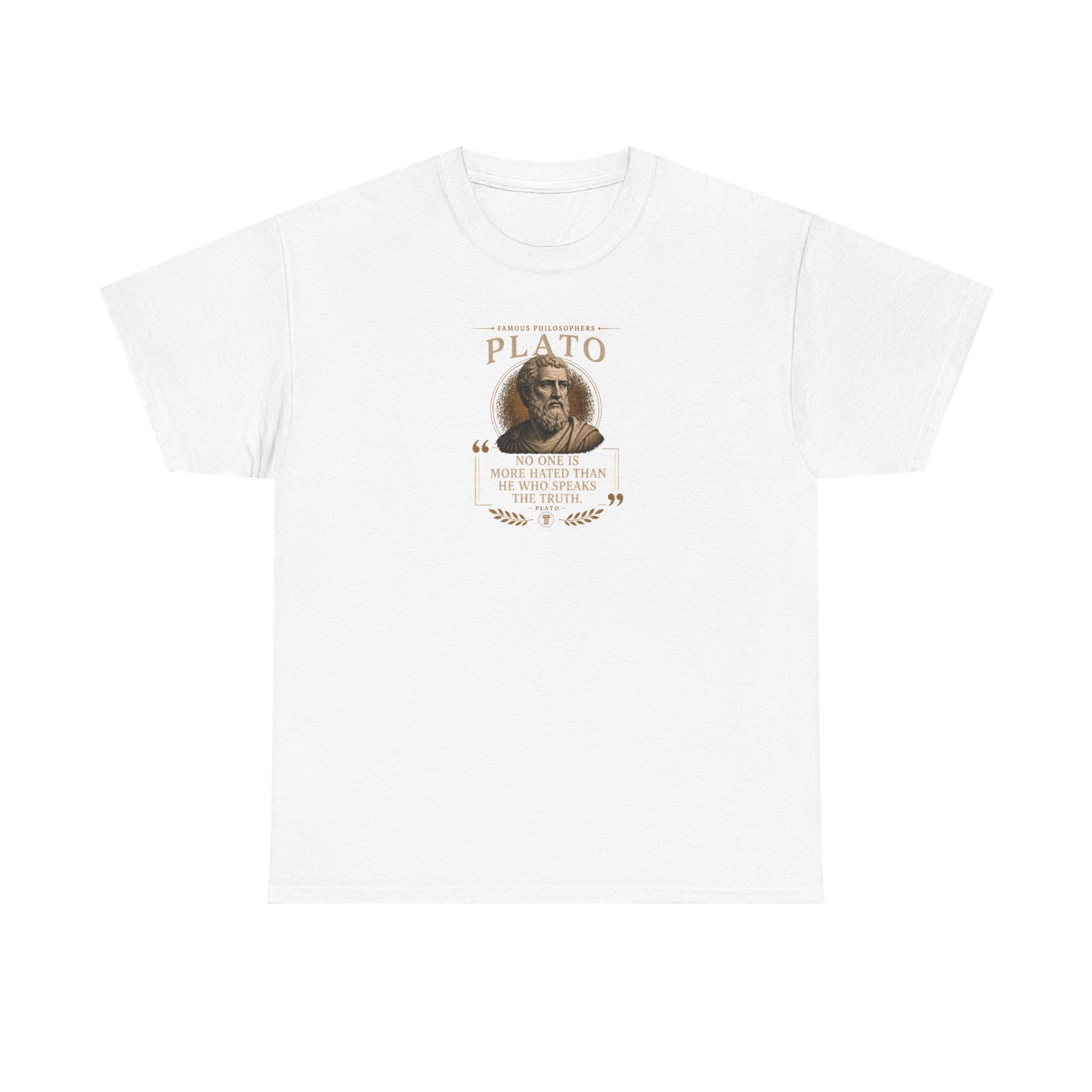 Plato on Truth and the Absolute Realities of Life, Philosophy Tribute T-Shirt