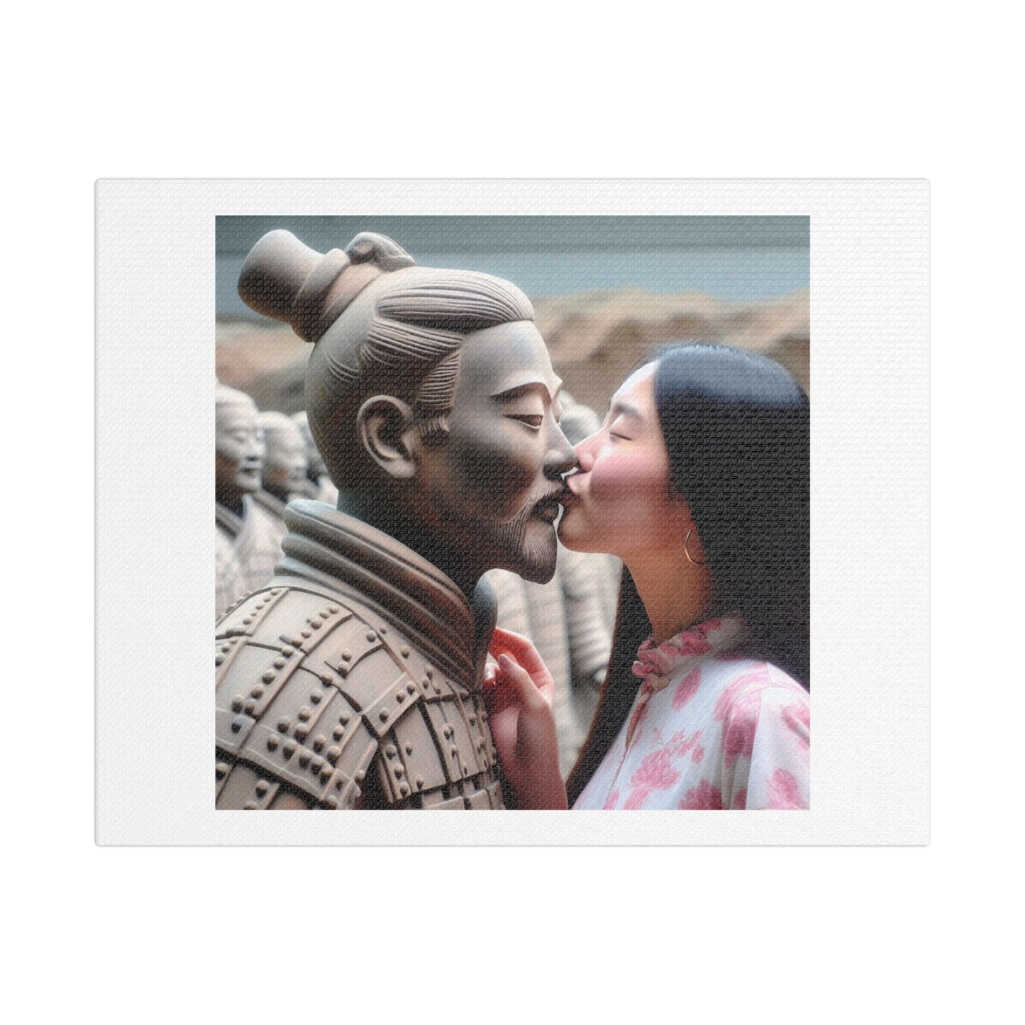 Modern China Meets Ancient China II, Abstract Art 'Designed by AI', Print on Canvas